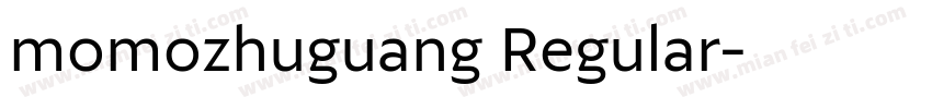 momozhuguang Regular字体转换